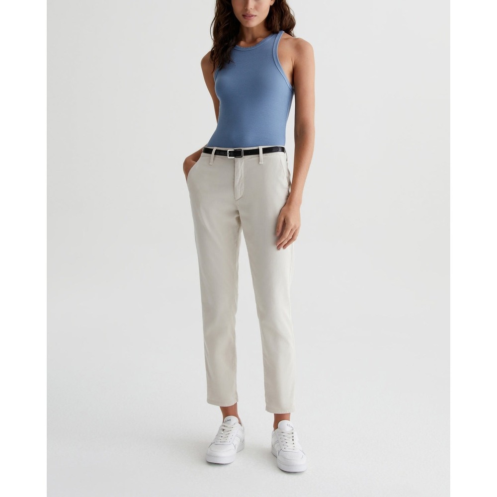 AG Adriano Goldschmied Caden Tailored Trouser Womens 26 Beige Casual Chino Pants